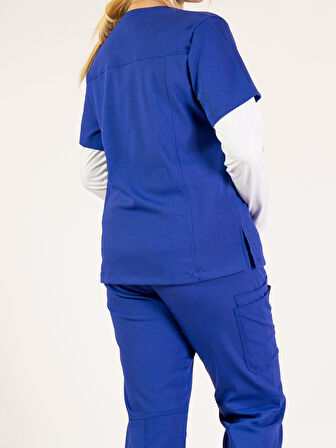 PROF Tea Rose Medikal Giyim Scrubs Cerrahi Takım Doktor Hemşire Likralı Hastane Üniforması