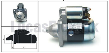 Mazda Mars Motoru 12v 0,9kw 8 Dis Mazda Mx3 Mx5 323 626 85 04 - Lucas Les0267