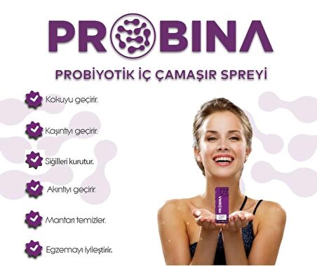 PROBINA Probiyotik Genital Koku Giderici Sprey