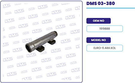 Daf Truck Egzoz Manıfoldu Disi Kalkanlı Boru Tip Daf Euro 6 - Demosan 03-380
