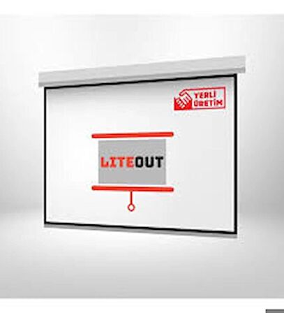 LiteOut 350x265 cm Motorlu Kumandalı Projeksiyon Perdesi