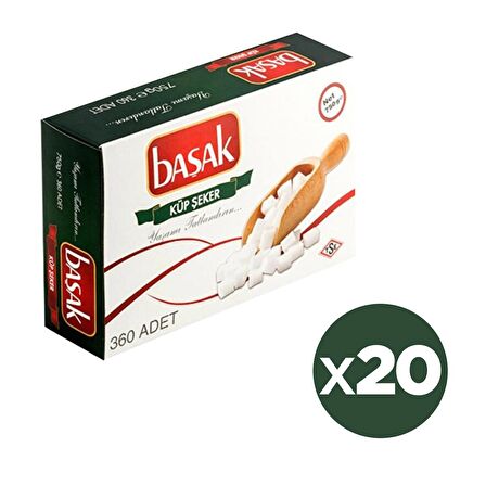 Başak Küp Şeker 750 Gr 360 Lı X 20 Adet