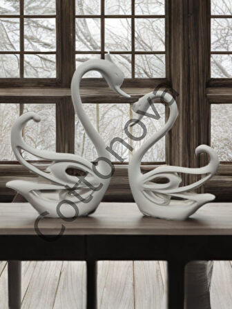 Cottonova C13 Dekoratif Kuğu Çift