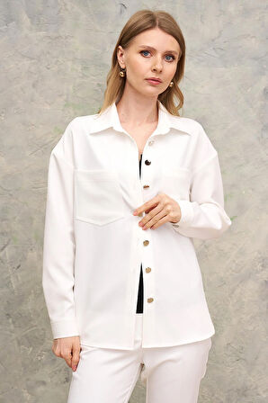 Polo Yaka-Cep Detaylı, Ceket