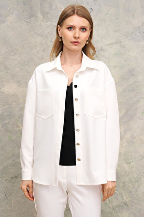 Polo Yaka-Cep Detaylı, Ceket