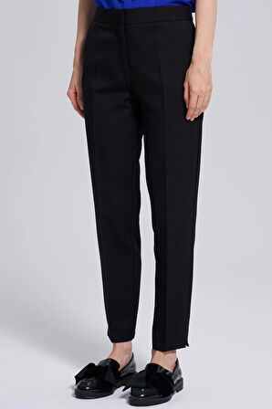 4Cm Kemerli-Arka Bel Lastikli, Pantolon