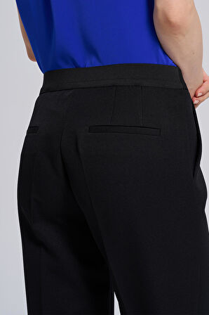 4Cm Kemerli-Arka Bel Lastikli, Pantolon
