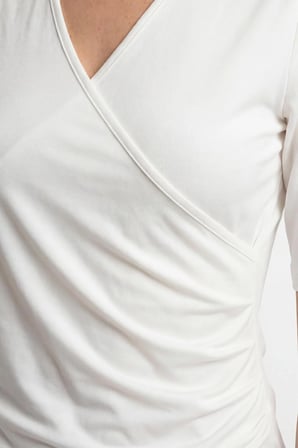 V Yaka-Kısa Kol, Kruvaze Body