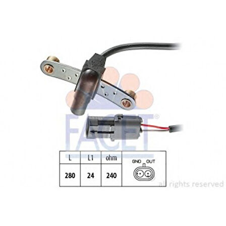 Renault Krank MIL Sensoru Megane-R19-Clio-Laguna-Espace- - Facet 9.0019