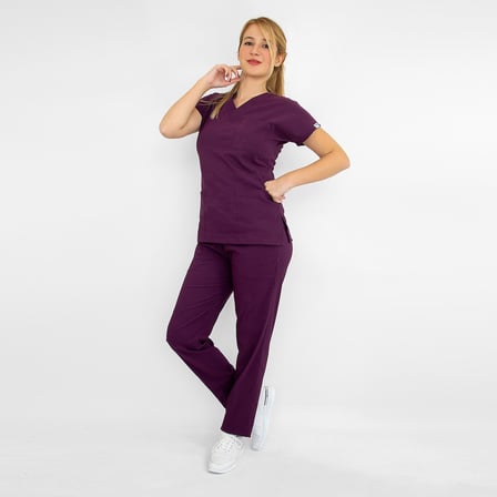 Unisex Karadut Rengi Esnek  Likralı Doktor Hemşire Cerrahi Alt üst Takım 