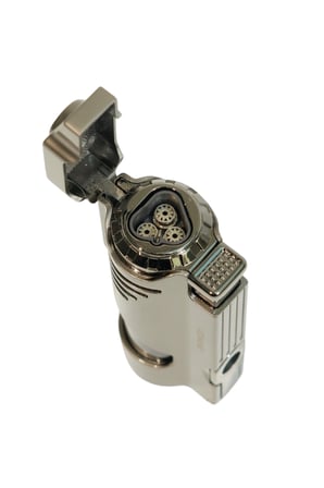 Parmida 3 Torch Pürmüz Delicili Gunmetal Metal Puro Çakmağı - TR9485