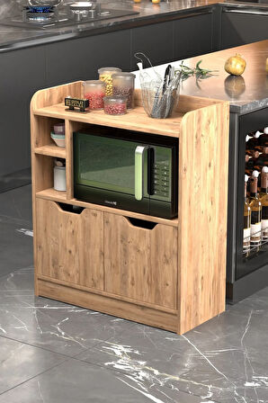 Çok Amaçlı Fırın Dolabı Atlantik Çam