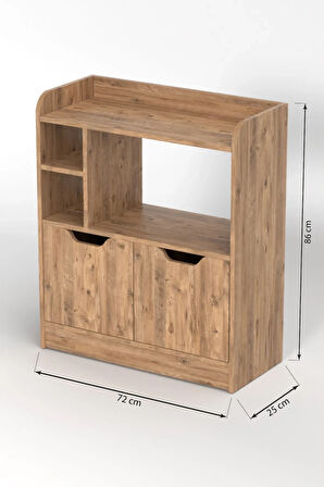 Çok Amaçlı Fırın Dolabı Atlantik Çam