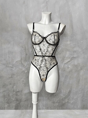 İşlemeli Bodysuit