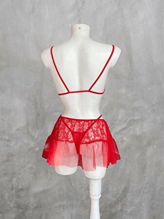 Etek Detaylı Bodysuit