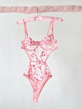 Kalp Detaylı Bodysuit