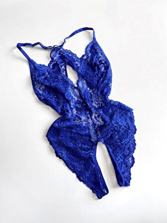 Özel Bölgesi Açık Kalp Detaylı Bodysuit