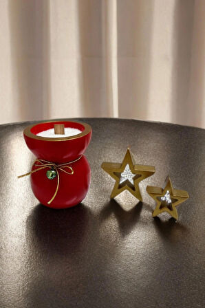 Cottonova CB05 Dekoratif Mumluk ve Yıldız Obje