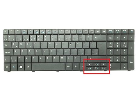 Acer Aspire E1-521, E1-531, E1-571 Notebook Klavyesi, Siyah TR PK130IN2A20 / KL0470-CTR