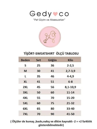 Gedyco Pink Panda Küçük Irk Köpek Likralı Sweatshirt