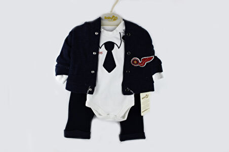 Kapşonlu Üçlü Zıbın Takım