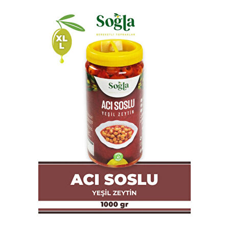 Acı Soslu Yeşil Zeytin 1000g