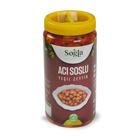 Acı Soslu Yeşil Zeytin 1000g