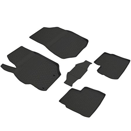 Citroen C Elysee Ferrous 4D Havuzlu Paspas 2012 ve Üstü Siyah