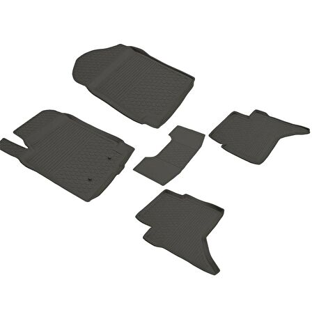 Ford Ranger Ferrous 4D Havuzlu Kauçuk Paspas 2015 ve Üstü Siyah