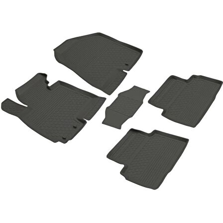 Kia Sportage Ferrous 4D Havuzlu Kauçuk Paspas 2010 2016 Siyah