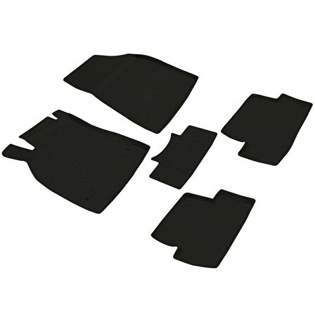 Renault Megane 3 Ferrous 4D Havuzlu Kauçuk Paspas 2009 2015 Siyah