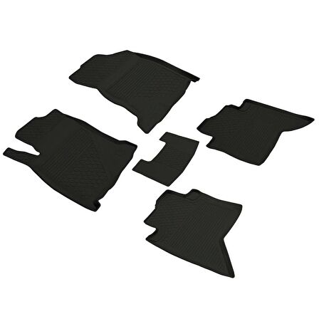 Toyota Hilux Ferrous 4D Havuzlu Kauçuk Paspas 2015 ve Üstü Siyah