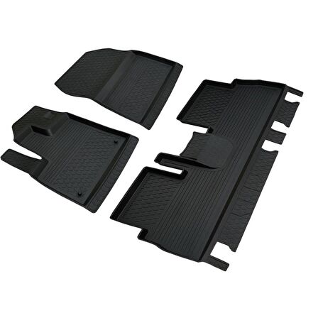 Toyota Proace Ferrous 4D Havuzlu Kauçuk Paspas 2021 ve Üstü Siyah