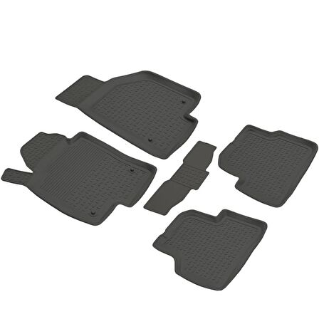 Volkswagen Passat CC Ferrous 4D Havuzlu Paspas 2008 2012 Siyah