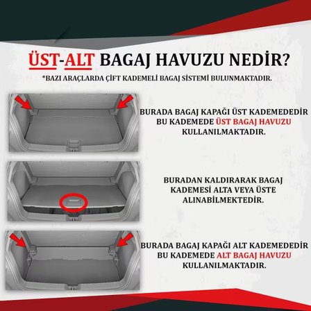 Volkswagen T-Roc Ferrous 3D Alt Bagaj Havuzu 2019 2024