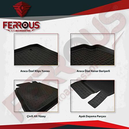 Seat Leon MK3 HB Ferrous 4D Paspas ve 3D Bagaj Havuzu 2013 2020
