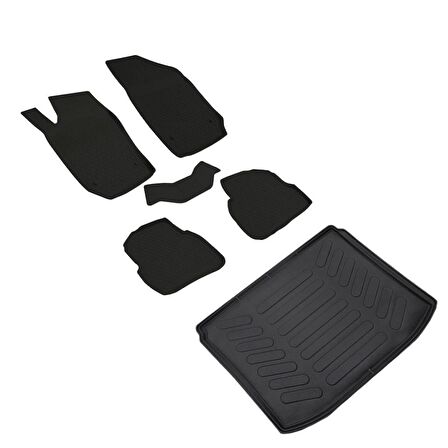 Volkswagen Polo 4D Paspas Siyah ve Alt 3D Bagaj Havuzu 2010 2017