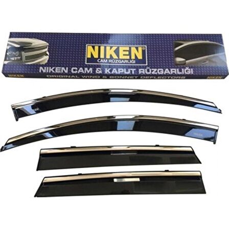 Dacia Duster Niken Kromlu Cam Rüzgarlığı 4lü Set 2010 2017 