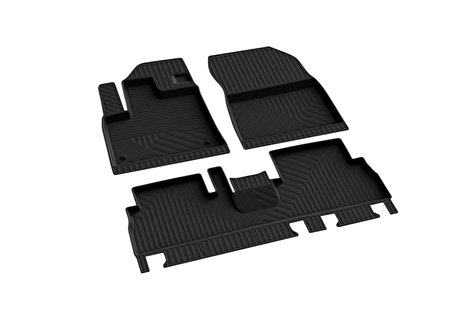 Fiat Doblo Ferrous 4D Havuzlu Kauçuk Paspas 2023 ve Üstü Siyah