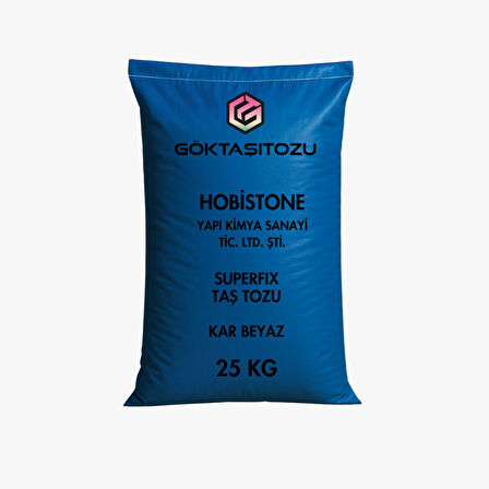 SUPERFIX TAŞ TOZU HOBİ HARCI OBJE MUMLUK HEYKEL SAKSI TEPSİ YAPIMI İÇİN KAR BEYAZ DÖKÜM TOZU 25 KG
