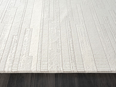 Feel Koleksiyonu Triko Akrilik Pamuk Atkı Tabanlı Dokuma Halı FL005A