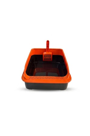 Lüx Elekli Kedi Tuvaleti - Orta Boy - 50X37X17 cm ** Kürek Hediyeli