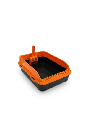 Lüx Elekli Kedi Tuvaleti - Orta Boy - 50X37X17 cm ** Kürek Hediyeli