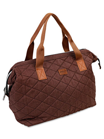 Nenny Baby Kapitoneli Mommy Bag Anne Bebek Bakım Çantası Kahverengi