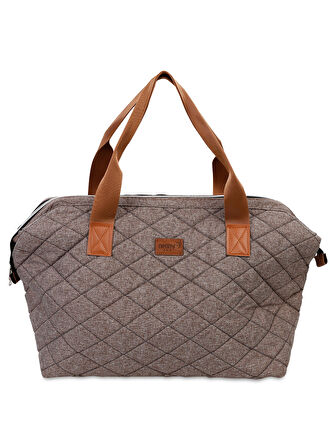 Nenny Baby Kapitoneli Mommy Bag Anne Bebek Bakım Çantası Camel