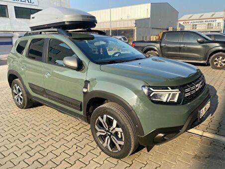 Dacia Duster Yeşil Yazılı Kapı ve Çamurluk Koruma Premium Dodik Seti 2018 ve Üstü