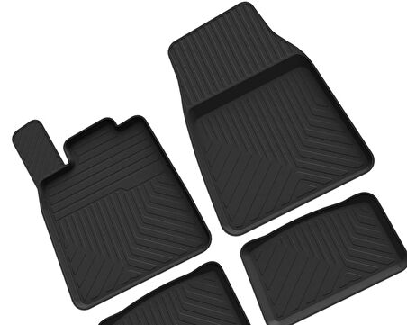 Porsche Taycan Ferrous 4D Havuzlu Kauçuk Paspas 2020 ve Üstü