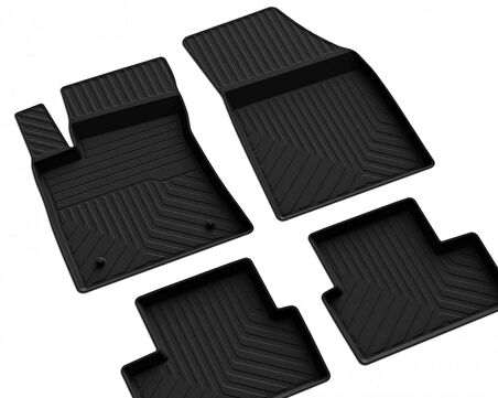 Renault Megane 4 Ferrous 4D Havuzlu Kauçuk Paspas 2016 ve Üstü