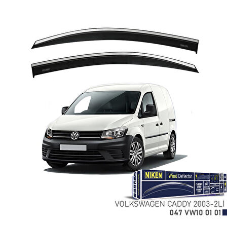 Volkswagen Caddy Niken Kromlu Cam Rüzgarlığı 2li 2003-2019