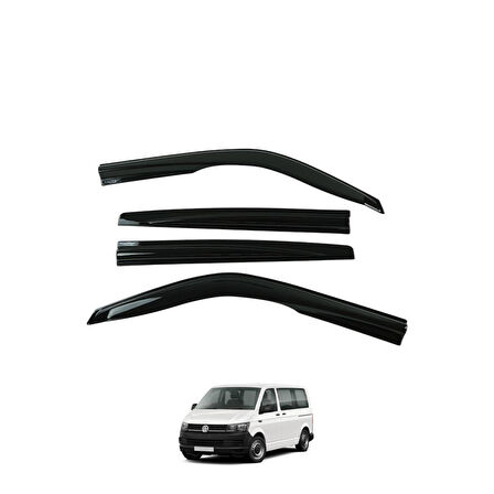 Volkswagen T5-T6-T7 Ferrous Cam Rüzgarlığı 4 Parça